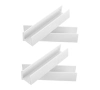 MERRYHAPY 4pcs U-shaped Pet Gate Groove No Drill Dog Fence Gate Support for Pet Safety Doorway Reinforcement