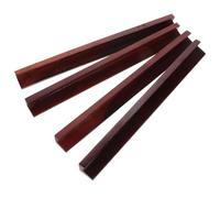MERRYHAPY 4pcs Wooden Mahjong Racks with Grooved Design, Compact Wooden Push Tile Rulers for American Mahjong Tiles, Portable Domino Holders for Tarvel and Home Use