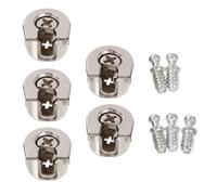 MERRYHAPY 5 Pcs Alloy Furniture Connectors for Cabinets Silver Stable Corner Panel Connection Suitable for Office Furniture Panels and Living Room Cabinet Shelf Supports