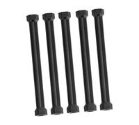 MERRYHAPY 5 Pcs Black Aluminum Hex Standoff for Rc Airplane and Quadcopter Frames Female Threaded Spacers for Drone Assembly and Electronic Mounting Precision Pillar Connectors
