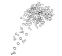 MERRYHAPY 50 Sets Greenhouse Nuts and Bolts Kit Channel Bolts and Fasteners for Greenhouse Frame Building and Repair Hardware Fittings Assortment for Grow Tunnel and Structure Maintenance