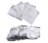 MERRYHAPY 500pcs Nail Polish Remover Foil Wraps Manicure Wipes Portable Cleaning Pads for Home Salon Use for Easy Nail Polish Removal
