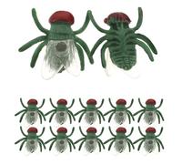 MERRYHAPY 50pcs Plastic Fake Flies Model for Pranks and Jokes, Realistic Cognitive Flies Versatile Use, Miniature Bugs for Party Fun and Practical Jokes