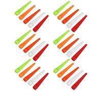 MERRYHAPY 50pcs Plastic Golf Tees Flat Training Equipment Accessories for Golfers, Sturdy Design for Precise Ball Positioning on Course Random Color