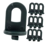 MERRYHAPY 50pcs Plastic Greenhouse Hooks Plant Holding Clips for Hanging Flower Baskets and Pots Easy to Install Twist Fixing Clips for Garden Plant Supports and Greenhouse Use