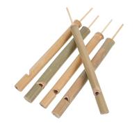 MERRYHAPY 5pcs Bamboo Bird Whistle Realistic Thailand Bird Call Instruments for Outdoor Adventures Gardens Farms Beginner-friendly Ergonomic Mouthpiece Natural Sound for Birdwatching