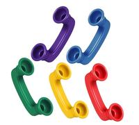 MERRYHAPY 5pcs Telephone Handset for Phonics Practice Abs Material Bright Colors for Engaging Reading and Speech Learning Pretend Play Whisper Phones for Educational Tool