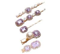 MERRYHAPY 5pcs Vintage Hairpin Match Girls Headdress Sparkly Hair Clips for Thick Hair Random Style