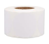 MERRYHAPY 600pcs White 2 Inch Round Printable Stickers Self-Adhesive Paper Labels with Smooth Water-Resistant Surface for Shop and Sites Storage Organisation