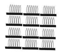 MERRYHAPY 60Pcs Teeth Steel Wig Clips for DIY Wig Caps with Strong Grip for Women and Men Easy to Sew Accessories and Hair Extensions