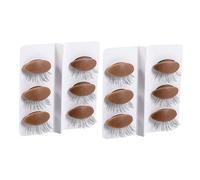 MERRYHAPY 6pairs Silicone Head Mold for Eyelash Practice of Replacement Eyelids for Makeup Training and Eyelash Extension Practice Mannequin Eyelids