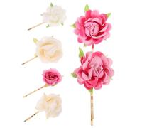 MERRYHAPY 6pcs Bohemian Flower Hairpin Hair Clip for Women Tropical Mermaid Hairpin Accessories Chic Bobby Hair Decor for Beach Party