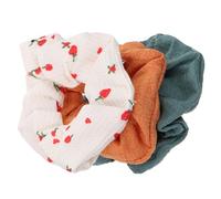 MERRYHAPY 6pcs Cherry Fabric Hair Ties Elastic Hair Accessories for Women and Girls Smooth Touch for Various Outfits and Sharing Friends Selection