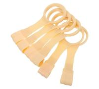 MERRYHAPY 6Pcs Crib Hanging Pull Rings for Walking Assistance, Safety Stand-Up Rings, Playpen Pull-Up Handles for Exercise and Home Training