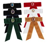 MERRYHAPY 6pcs Large Hair Bows for Girls Women Soft Velvet Hair Clips Long Tails for Occasions Includes Red Black Brown White Green and Navy Colors