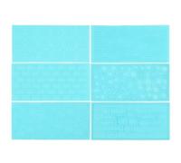 MERRYHAPY 6pcs Polymer Clay Impression Mats Clay Texture Tools Plastic Craft Accessories Time-Saving Safe to Use for DIY Pottery and Air Dry Projects