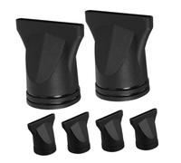 MERRYHAPY 6pcs Salon Hair Dryer Nozzle Concentrator Heat-resistant Plastic Blow Flat Styling Tool with Precision Airflow for Professional Barber Shop Use