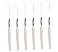 MERRYHAPY 6pcs Silicone Eyelash Brushes Lid Lash Wands for Mascara Application Eyelash Extension Supplies for Makeup Artists and Home Use