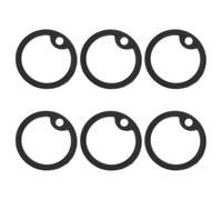 MERRYHAPY 6pcs Silicone Ring Mute Circles for Dog Collar Tag Military Id Tag Cover with Noise Reduction and Comfortable Design Round Shape Protective Cover