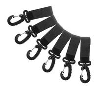MERRYHAPY 6pcs Stroller Hooks Organizer Clips Diaper Bag Hooks Rotatable Plastics Stroller Hangers Outdoor Use
