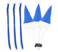 MERRYHAPY 6pcs Xmas Pet Costume Santa Hat and Scarf for Dogs Lightweight and Comfortable Holiday Apparel for Christmas Celebrations and Pet Decor