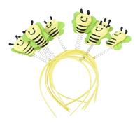 MERRYHAPY 6Pcs Yellow Bee Headbands for Cute Costume Hair Bands for Birthday Parties Halloween and Cosplay Events Fun Decorative Hair Accessories for Little Ones