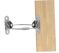 MERRYHAPY 6Sets Wall Mount Furniture Anchors Tip Proofing Straps Earthquake Resistant Cold Rolled Safety Straps for Cabinets Dressers and Bookshelves