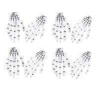 MERRYHAPY 8 Pcs Skeleton Hands Bone Hair Clips Halloween Hair Claw Clips for Men Women Gothic Skull Bone Hairpin Accessories for Party Cosplay