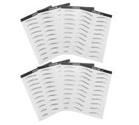 MERRYHAPY 8 Sheets Simulation Eyebrow Stickers Self-adhesive Fake Brow Decals for Natural-looking Temporary Makeup and Easy Peel-off Removal for Beginners and No Brow Users