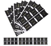 MERRYHAPY 80 Pcs Pu Leather Bible Book Tabs for Women and Men, Comprehensive Bible Index Tabs with Easy to Find Labels, Black Colour for DIY Crafts and Study