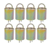 MERRYHAPY 8pcs Heavy Duty Metal Cow Bells for Goats Sheep and Lambs Iron Noisemakers with Quick Fit Design for Farm Pasture and Cattle Collar Animal Care Supplies