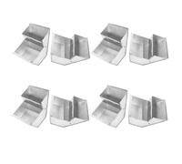 MERRYHAPY 8pcs Metal Rabbit Feeder Box Bulk Pack Iron Hay Dispenser for Outdoor Small Animal Cages Easy Clean Pet Food Container for Rabbits Hamsters with Stable Structure