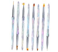 MERRYHAPY 8Pcs Nail Art Pens Professional Nail Pattern Painting Tools Manicure Supplies for Fine Line Drawing and Detailed Design Suitable for Home and Salon Use