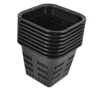 MERRYHAPY 8Pcs Plastic Hydroponic Net Pots with Slotted Mesh Design for Orchids and Garden Plants Reusable Root Aeration Baskets for Indoor Balcony Greenhouse Growing