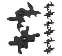 MERRYHAPY 8pcs Pool Billiard Bridge Heads Black Abs Plastic Cue Rest with Ergonomic Grip and Enhanced Precision for Game Room and Billiard Table Accessories 13mm