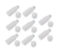 MERRYHAPY 8pcs Sponge Storage Bottles Empty Bottles Sub Packing Bottles 50ml White Plastic Oil Sponge Bottle Set