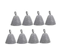 MERRYHAPY 8pcs Wool Felt Sauna Hats for Men Women Breathable Insulating Heat-resistant Bath Caps with Fast Water Absorption Stylish Bucket Headwear for Russian Spa Banya Sauna