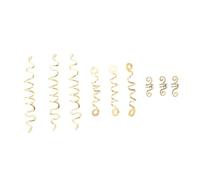 MERRYHAPY 9pcs Dreadlocks Hair Spiral Beads Cuffs for Braids and African Style Hair Jewelry Clips Accessories