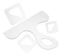 MERRYHAPY Acrylic Handle Cutting Board Template Woodworking Tool with Precise Cutouts 4pcs Drawing Stencil for Kitchen Chopping Board for Charcuterie