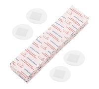 MERRYHAPY Adhesive Bandages Breathable Pe Round 100pcs for Sensitive Skin and Non-Woven Fabric Tape, Promotes Natural Wound Healing with Strong Adhesion, for Everyday Injuries and Travel