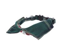 MERRYHAPY Adjustable Cat Collar Cute Bow Tie and Bell Plaid Design Safe Lightweight and Skin-friendly for Kittens and Cats Christmas Green