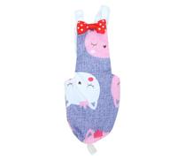 MERRYHAPY Adjustable Fabric Bird Diaper for Parrot and Pigeon with Easy off Buckle Strap, Beautiful Printed Pattern Cat Shape, Size L, for Flight and Daily Use