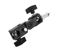 MERRYHAPY Adjustable Photography Lamp Bracket Umbrella Mount Holder with Hot Shoe Adapter for Studio Lighting Compatible with Flash Brackets and Tripod Stands Portable and Quick-install for