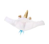 MERRYHAPY Adjustable Plush Reptile Unicorn Hat Cozy Warm Pet Costume with Sticker for Lizard Party Festival Dress Up Random Color