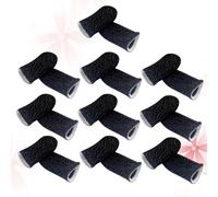 MERRYHAPY Anti-sweat Finger Sleeves 10 Pcs with Anti-slip Function Breathable Nylon and Silver Fabric Screen Touch Finger Covers for Mobile Phone Gaming for Game Playing