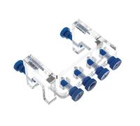 MERRYHAPY Aquarium Water Clamp Holder Adjustable Acrylic Dosing Pump Tube Fixing Clip Weather-resistant Punch Installation Secure Water Hose Support for Fish Tanks Durable Slot Design