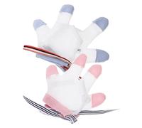 MERRYHAPY Baby Thumb Sucking Gloves and Infant Finger Protective Guard for Boys and Girls, Soft Anti-Biting Sucking Stop Tool in Blue and Pink, Size S, 2 Pairs Set for Early Childhood Use