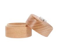 MERRYHAPY Baby Tooth Collection Box Wooden Keepsake Storage Fetal Hair Container 3D Dentist Design DIY Decoration Compact Portable Tooth Holder