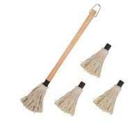 MERRYHAPY BBQ Accessories 1 Set BBQ Mop Brush for Oil Cotton Wood Grill Basting Brush for Easy Application