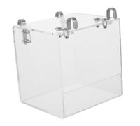 MERRYHAPY Bird Bathing Tub Acrylic Bird Shower Box for Parrots and Birds Decorative Bath Container Activity Increase Suitable for Budgies Sparrows More